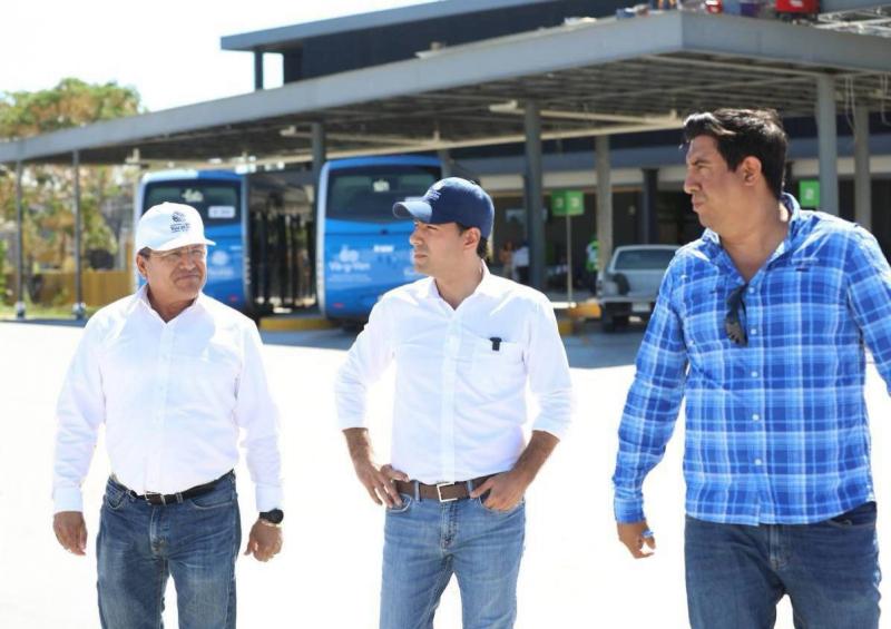 Supervisa el Gobernador Mauricio Vila Dosal avances de la estación del Ie-Tram en La Plancha para seguir transformando la movilidad