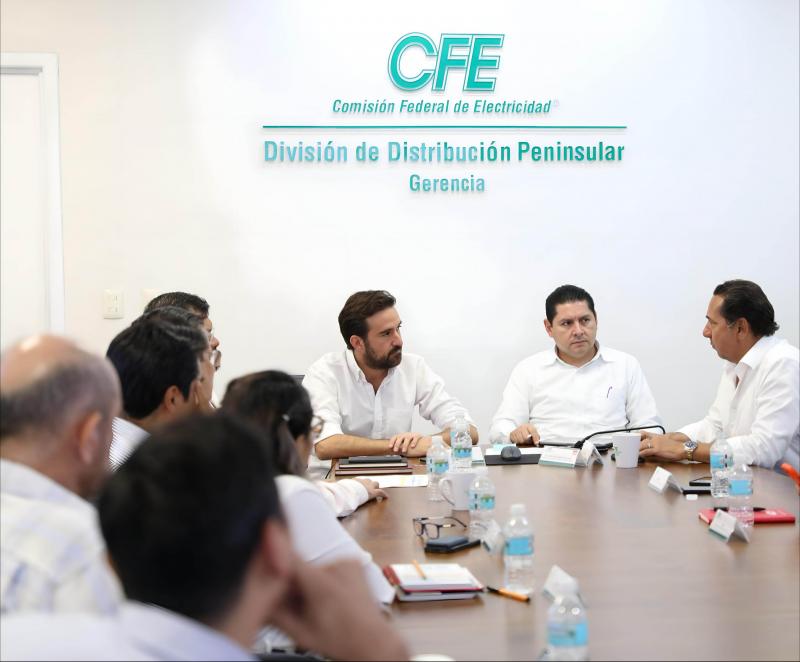 Gobierno de Yucatán y CFE inician mesas de trabajo en materia energética