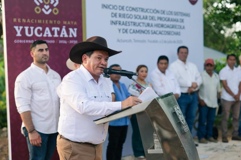 Gobierno del Estado respalda sector agrícola en Temozón